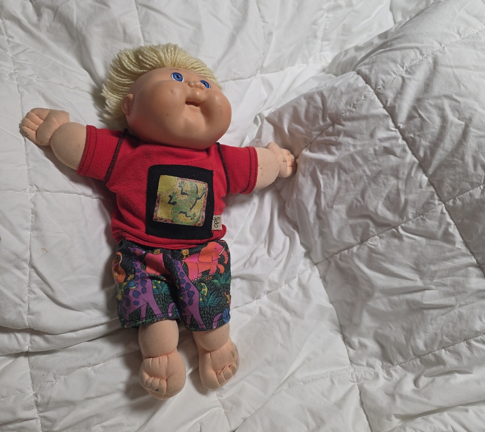 1990's Cabbage Patch Kid In Original Clothes Boy